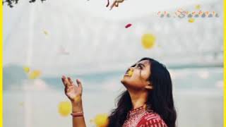 //Nil digante oi fuler agun laglo//shreya ghosal//bangali WhatsApp status video