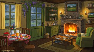 cozy vintage grandma's house in the rainy day ☔ 1930s oldies playing in another room for relaxation