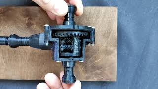 How does a 3D printed differential work