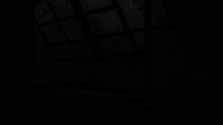 Thunder storm w/ Rain Sounds Covers the Narrow Room Ambience - Black Window⛈️