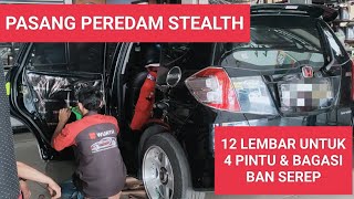 Peredam Stealth di Honda jazz Ge8 suara makin hening & low budget