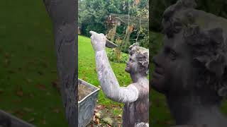 ☀️Lead Bacchus water feature.☀️ #reclamation #garden #salvagehunters #leadwaterfearure #bacchus