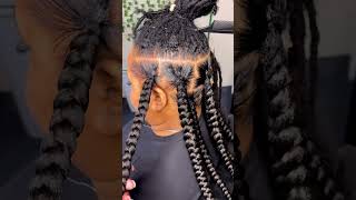 Knotless Braids Over Locs
