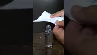🔥 कैसे हुआ?  Tissue paper vs Bottle|| simple water science experiment for kids||#shorts #trending