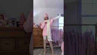 Pink Cold Weather Outfit ♡₊˚ 🎀・₊✧  #femininefashion #traceofhearts