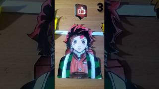 Guess the real hair of Tanjiro ❓🤔🫵 #naruto #tanjirokamado #jujutsukaisen #demonslayer #shorts
