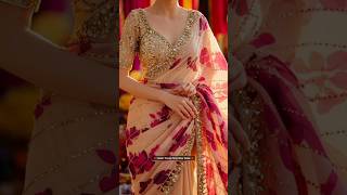 Latest Trendy Party Wear Saree Design । ✨ #shorts #fashion #saree #telugu #shortvideo #youtubeshorts