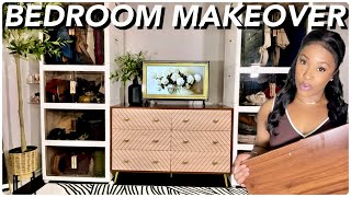 DECORATE WITH ME | Bedroom Makeover | Mid-Century Modern Decor | Closet Ideas