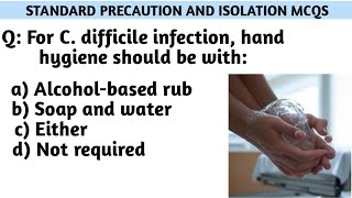 Must Know Nursing MCQs |StandardPrecautions & Isolation Techniques |Nursing MCQs |RRB, NCLEX24 