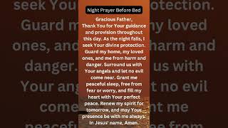 Night Prayer Before Bed #prayer #shortnightprayer #nightprayer #shorts
