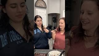 We made Dubai chocolate brownies. #dubaichocolate #brownies #baking #familyfun #viralfood