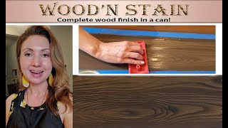 Retique It Wood'n Stain, Graining Java Over Two Coats of Black Walnut. Real Wood Finish over MDF!