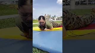 Army Girl Takes the Taser Test