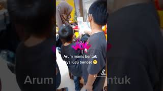 Arum manis bentuknya lucu 😁