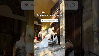 😱This Would NEVER Happen at a Singapore Wedding 🇸🇬🇫🇷  #couple #wedding #cultureshock