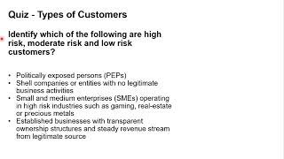 Quiz - Identify Types of Customers | High Risk, Moderate Risk and Low Risk Customers