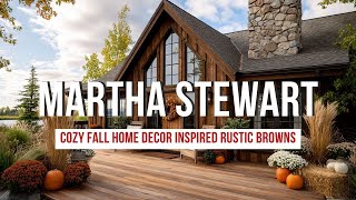 Cozy Fall Home Decor Inspired by Martha Stewart Warm Oranges and Rustic Browns