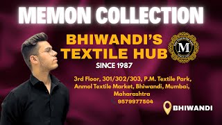 🧵 Inside Bhiwandi’s Fabric Hub 🏛️ | Memon Collection Since 1987 ✨