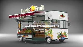 BUYWAY series mobile fruit vegetable truck 50 Jekeen food truck