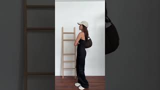 Casual outfit idea - cargo jumpsuit #ootd #outfitideas #outfitinspo #casualoutfits #zara #whattowear