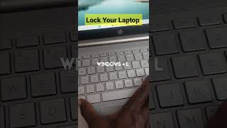Shortcut key to Lock Your Laptop #laptop #shortcutkey #shorts #kvcomputertech #youtubeshorts