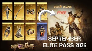 SEPTEMBER ELITE PASS || DESERT ECLIPSE THEME 2025  ||   FREE FIRE
