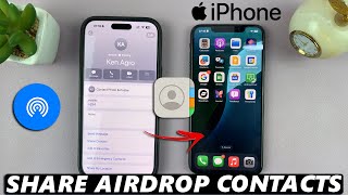 AirDropで別のiPhoneに連絡先を共有する方法