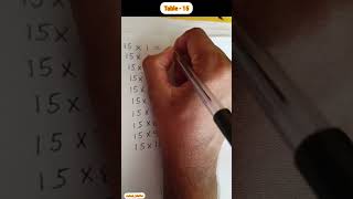 Table Of 15 #Ashokmaths #table #maths #fifteen Table #Easy table tricks #short #trending #tabletrick