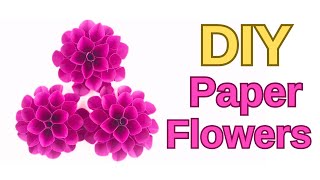 DIY Paper Flowers in 3 Minutes – Super Easy!