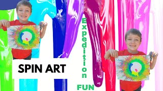 Spin Art with Some Pie Face Action