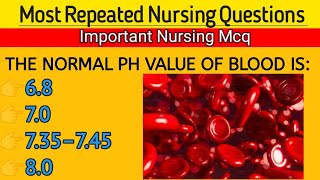 Top Most Repeated Nursing Questions And Answers 2025-2026 | NCLEX, NBCSN  RRB, ANM, NHM, ANMS mcq 
