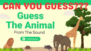 "Can You Name The Animal?Guess the Animal from its voice-Listen and Win!"#trending #quiz #challenge