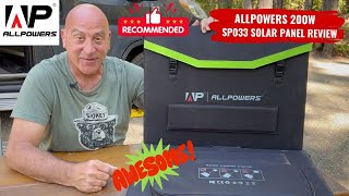ALLPOWERS 200W SP033 Folding Solar Panel Review