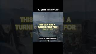 80 years since D-Day. #ww2 #dday80 #history #learn #warhero #normandie #hero