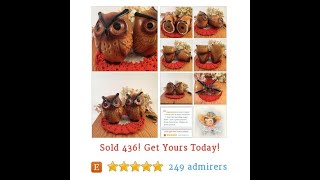 Vintage OWLS Owl Salt and Pepper Shakers Japan Retro Ceramic