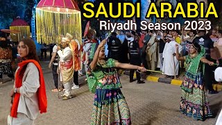 Riyadh Season 2023 | Strolling Very Modern Night Life In Saudi Arabia
