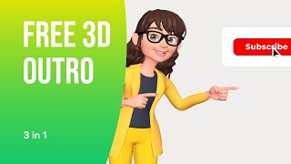 Download and use outro animations in the video for free : 3in1outro