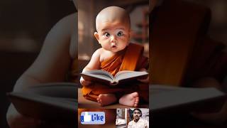 Little monk so cute 😍 #banglaviralsong #trendingsong #shorts #viralshorts #comedy #sbsajibcomedy