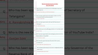 | Important Appointments April–May 2025 | Current Affairs #CurrentAffairs2025 #Appointments2025