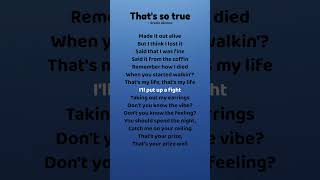 Gracie Abrams - That's So True Song (Lyrics) #viral #trending #song #lyrics #youtube #shorts