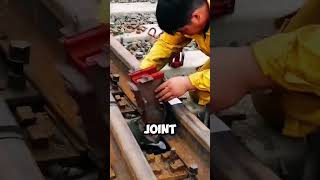 火を使って線路を溶接する方法