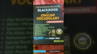 blackbook for SSC CGL, CHSL, MTS | #ssc    #english  #blackbookofenglishvocabulary  #ssccgl |