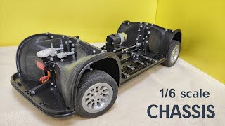 Homemade car chassis. scale model rc car frame. Electric car on a 3D printer. part 9