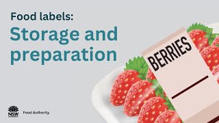 Food labels: Storage and preparation