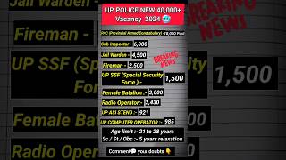 Up police newvacancy 2024  upsi pac constable jailwarden 2024 #upsi2024 #uppolicevacancy2024 #shorts