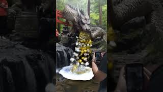 「山奥の神社で巨大な龍が大量の金塊を施した」#お金 #ゴールド #宝くじ当選 #高額当選 #金運アップ