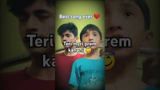 Their voice 😮🥰, Feel this song Teri meri prem kahani ❤️ #shorts #song #hindisong