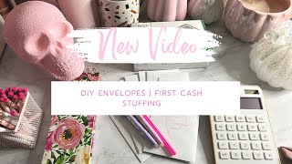 Inexpensive DIY envelopes | First Cash Stuffing | October 2022 🎃💕💕