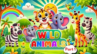Wild Animals | Learn Animals Name In English With Pictures And Video | Animals Vocabulary In English
