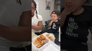 Funny Foodies| We got Raising Canes 😂 #mukbang #foodies #food #chicken #raisingcanes #FYP